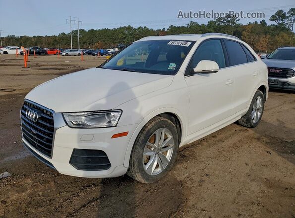 WA1HCCFS0HR017130 2017 AUDI Q3 White წინა მარცხენა ხედი სამი მეოთხედიდან