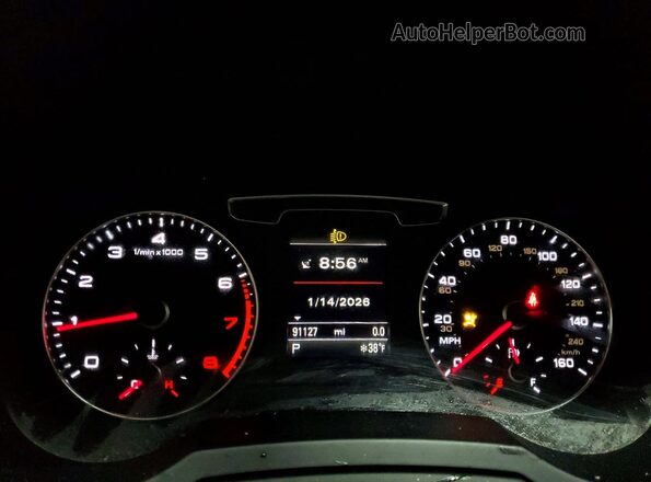 WA1HCCFS2HR014066 2017 AUDI Q3 Black ხელსაწყოთა პანელის ხედი