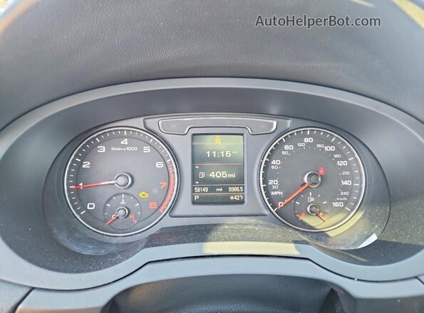 WA1HCCFS3HR013847 2017 AUDI Q3 White Вид щитка приладів
