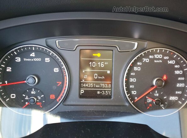 WA1JFCFS9GR014380 2016 AUDI Q3 Blue ხელსაწყოთა პანელის ხედი