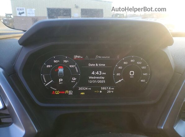 WA1K2BFZ5PP036072 2023 AUDI Q4 Белый Вид щитка приборов