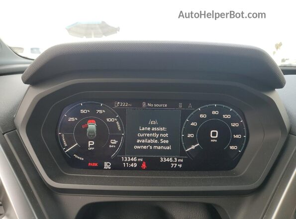 WA1L2BFZ7PP072852 2023 AUDI Q4 Белый Вид щитка приборов