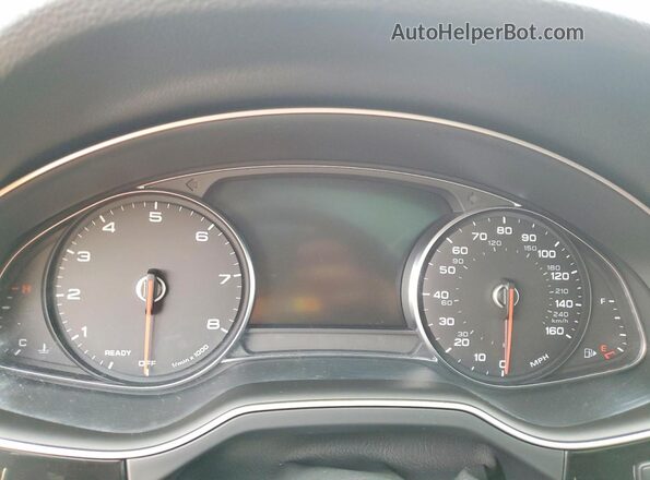 WA1LAAF73HD035313 2017 AUDI Q7 White Instrument cluster view