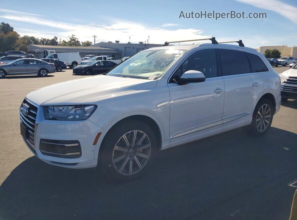WA1LAAF76KD020134 2019 AUDI Q7 White Przód lewy