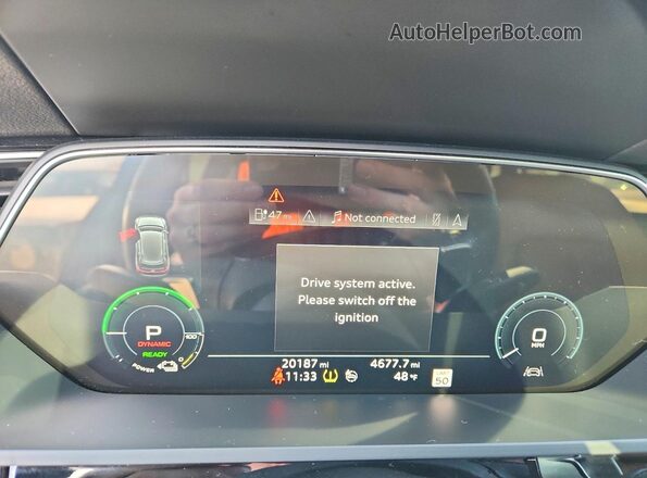 WA1LABGE5KB020950 2019 AUDI E-TRON Blue Vista del cuadro de instrumentos