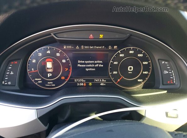 WA1LHAF7XKD044268 2019 AUDI Q7 Gray Widok zestawu wskaźników