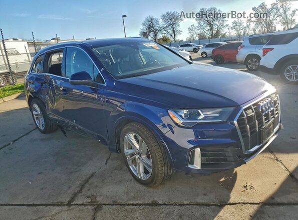 WA1LXBF72ND013545 2022 AUDI Q7 Blue Передня права чверть