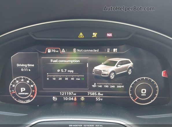 WA1VAAF72HD024943 2017 AUDI Q7 Белый Вид задних сидений