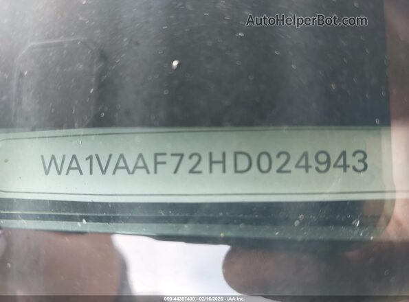 WA1VAAF72HD024943 2017 AUDI Q7 Белый 