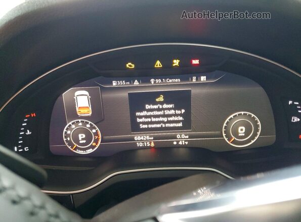 WA1VABF75JD051016 2018 AUDI Q7 Black Widok zestawu wskaźników