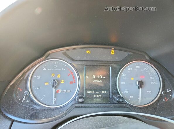 WA1VCAFP3GA034228 2016 AUDI SQ5 Black Instrument cluster view