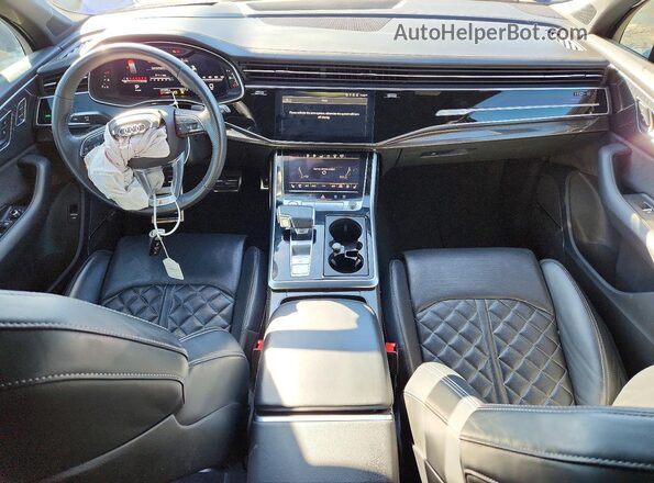 WA1VWAF7XLD010136 2020 AUDI SQ7 Blue Вид панелі приладів