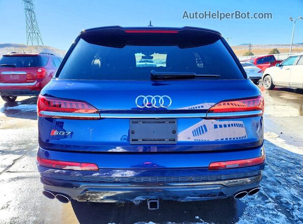 WA1VWAF7XLD010136 2020 AUDI SQ7 Blue Вид ззаду