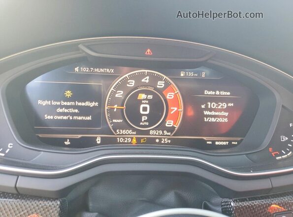 WAU24GF5XJN012098 2018 AUDI S5 Угольный Вид щитка приборов
