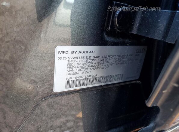 WAU2EAGH1SA013829 2025 AUDI S6 Серый Вид подкапотного пространства
