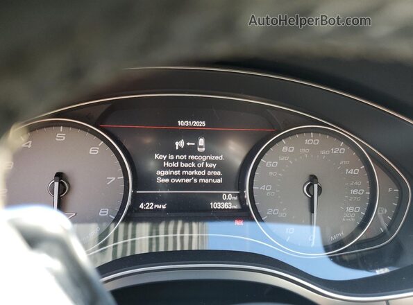 WAU2FAFC4HN045999 2017 AUDI S7 Черный Вид щитка приборов