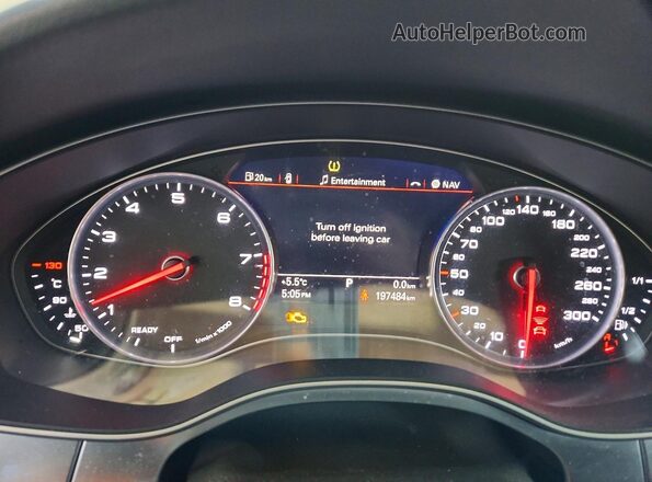 WAU3GAFC0GN019352 2016 AUDI OTHER Белый Вид щитка приборов