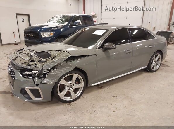 WAUA4AF47NA019412 2022 AUDI S4 Серый Передняя левая четверть