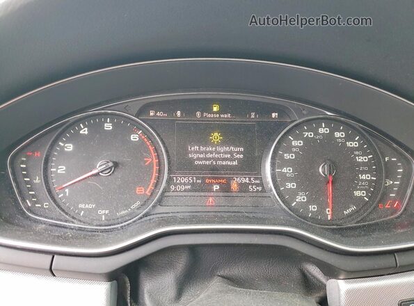 WAUANAF41HN035390 2017 AUDI OTHER Черный Вид щитка приборов