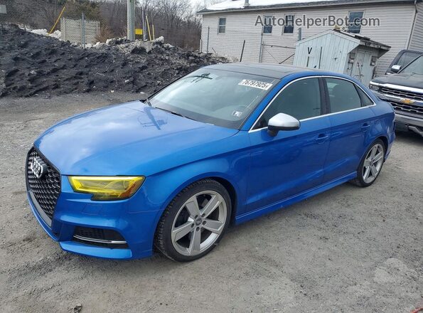 WAUB1GFF0H1054671 2017 AUDI S3 Синий Передняя левая четверть