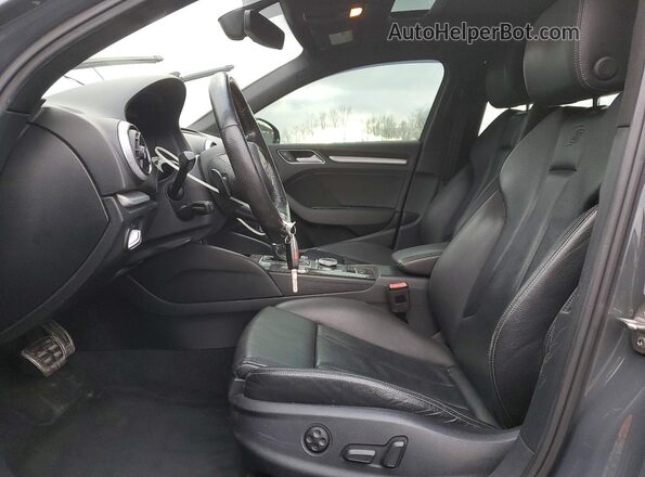 WAUB1GFF4H1065608 2017 AUDI S3 Charcoal Widok wnętrza z przodu