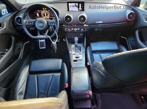 WAUB1GFF4H1070596 2017 AUDI S3 Черный Вид панели приборов