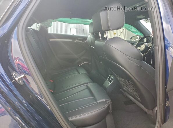WAUB1GFF6KA100141 2019 AUDI S3 Blue Widok tylnych siedzeń