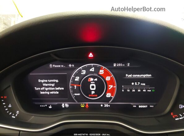 WAUB4AF41JA001812 2018 AUDI S4 Белый Вид задних сидений