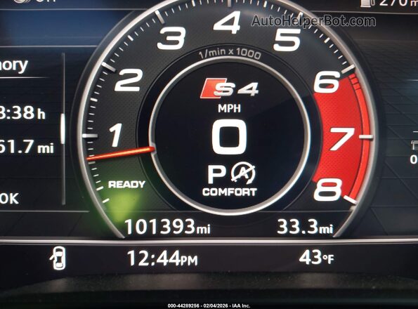 WAUB4AF41KA029336 2019 AUDI S4 Black 