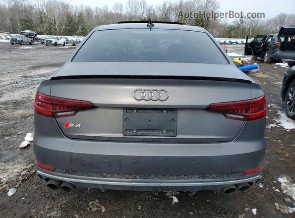 WAUB4AF42JA007943 2018 AUDI S4 Серый Вид сзади