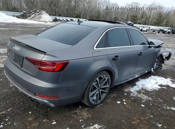 WAUB4AF42JA007943 2018 AUDI S4 Серый Задняя правая четверть