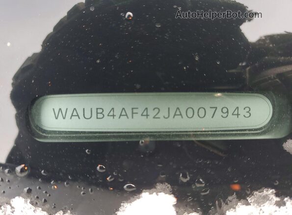WAUB4AF42JA007943 2018 AUDI S4 Серый Вид подкапотного пространства