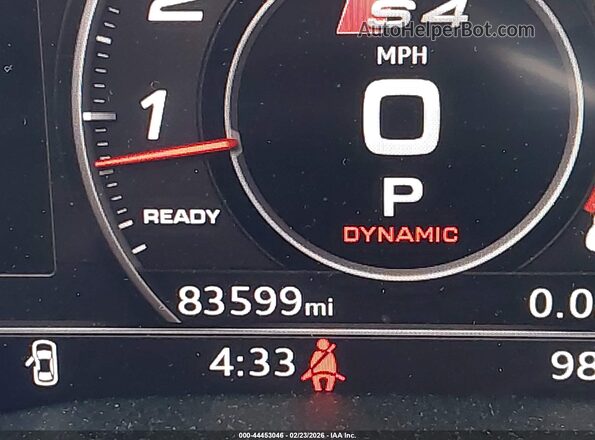 WAUB4AF42JA063428 2018 AUDI S4 Серый 