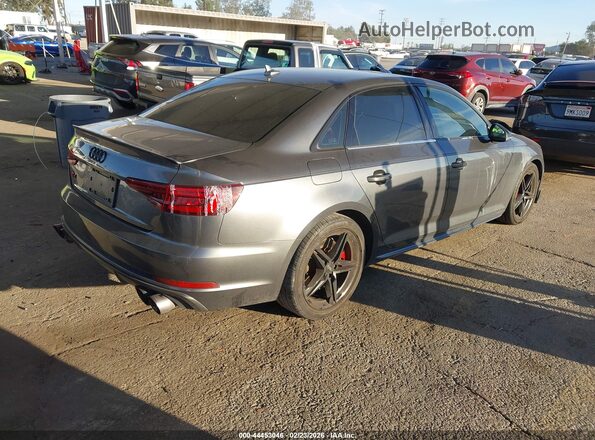 WAUB4AF42JA063428 2018 AUDI S4 Серый Задняя правая четверть
