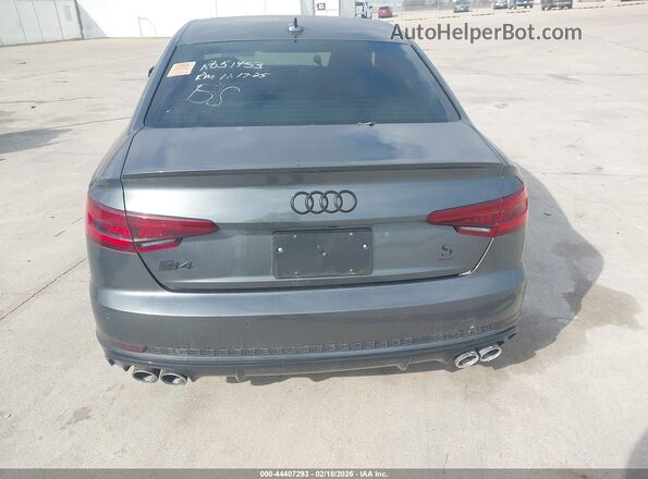 WAUB4AF46JA014152 2018 AUDI S4 Gray 