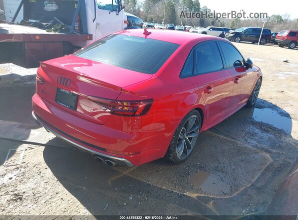 WAUB4AF46KA104659 2019 AUDI S4 Red Задня права чверть
