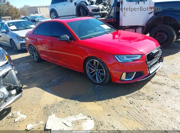 WAUB4AF46KA104659 2019 AUDI S4 Red Передня права чверть