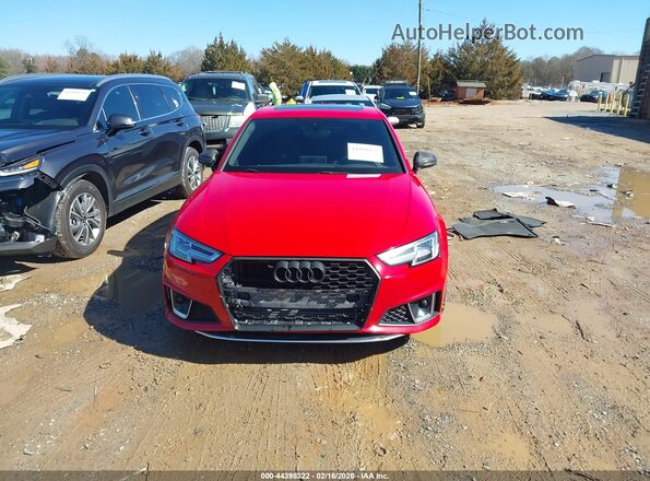 WAUB4AF46KA104659 2019 AUDI S4 Red Вид щитка приладів