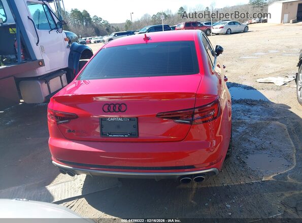 WAUB4AF46KA104659 2019 AUDI S4 Red 
