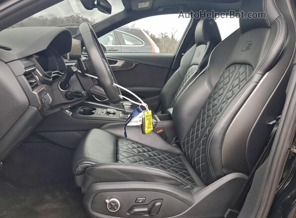 WAUB4AF47KA032340 2019 AUDI S4 Black Widok wnętrza z przodu