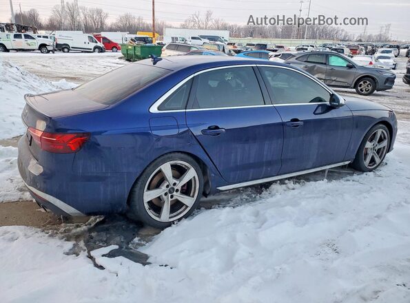 WAUB4AF48LA078258 2020 AUDI S4 Синий Задняя правая четверть
