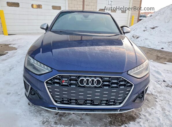 WAUB4AF48LA078258 2020 AUDI S4 Синий Вид спереди