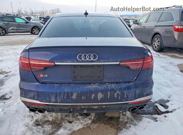 WAUB4AF48LA078258 2020 AUDI S4 Синий Вид сзади
