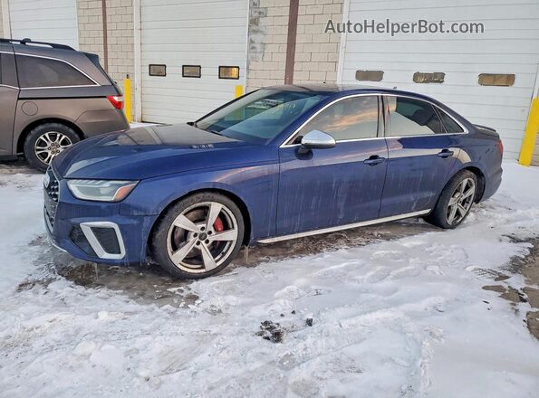 WAUB4AF48LA078258 2020 AUDI S4 Синий Передняя левая четверть