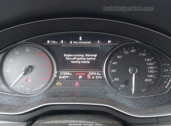 WAUB4AF4XKA080866 2019 AUDI S4 Black Widok tylnych siedzeń