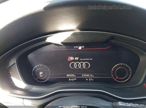 WAUB4CF56KA100079 2019 AUDI S5 Black უკანა სავარძლების ხედი
