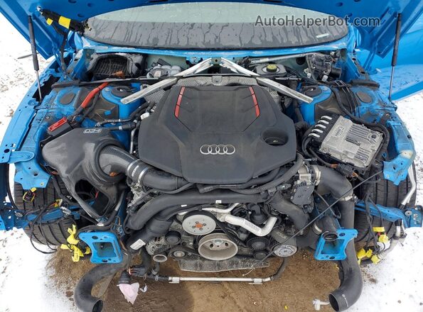 WAUB4CF56MA062968 2021 AUDI S5 Синий Вид задней части салона