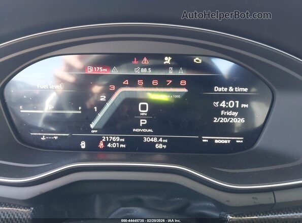 WAUB4CF57SA009970 2025 AUDI S5 White Widok tylnych siedzeń