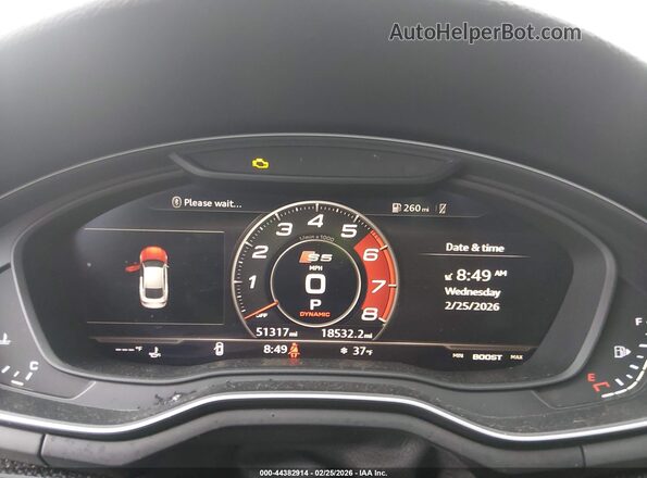 WAUB4CF58KA096052 2019 AUDI S5 Синий Вид задних сидений
