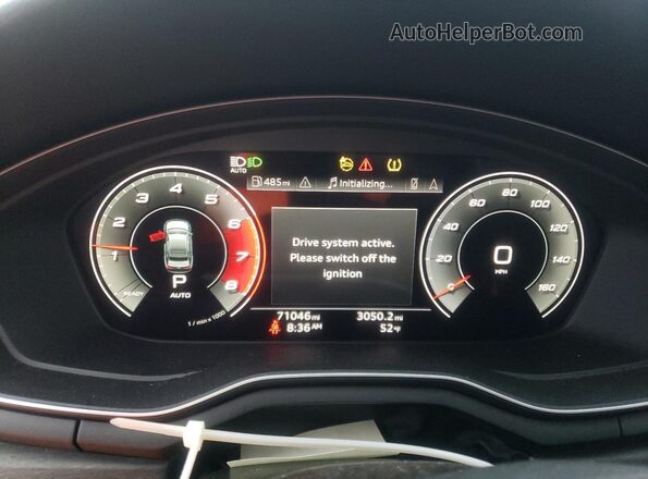 WAUBBAF48MA049513 2021 AUDI OTHER Черный Вид щитка приборов